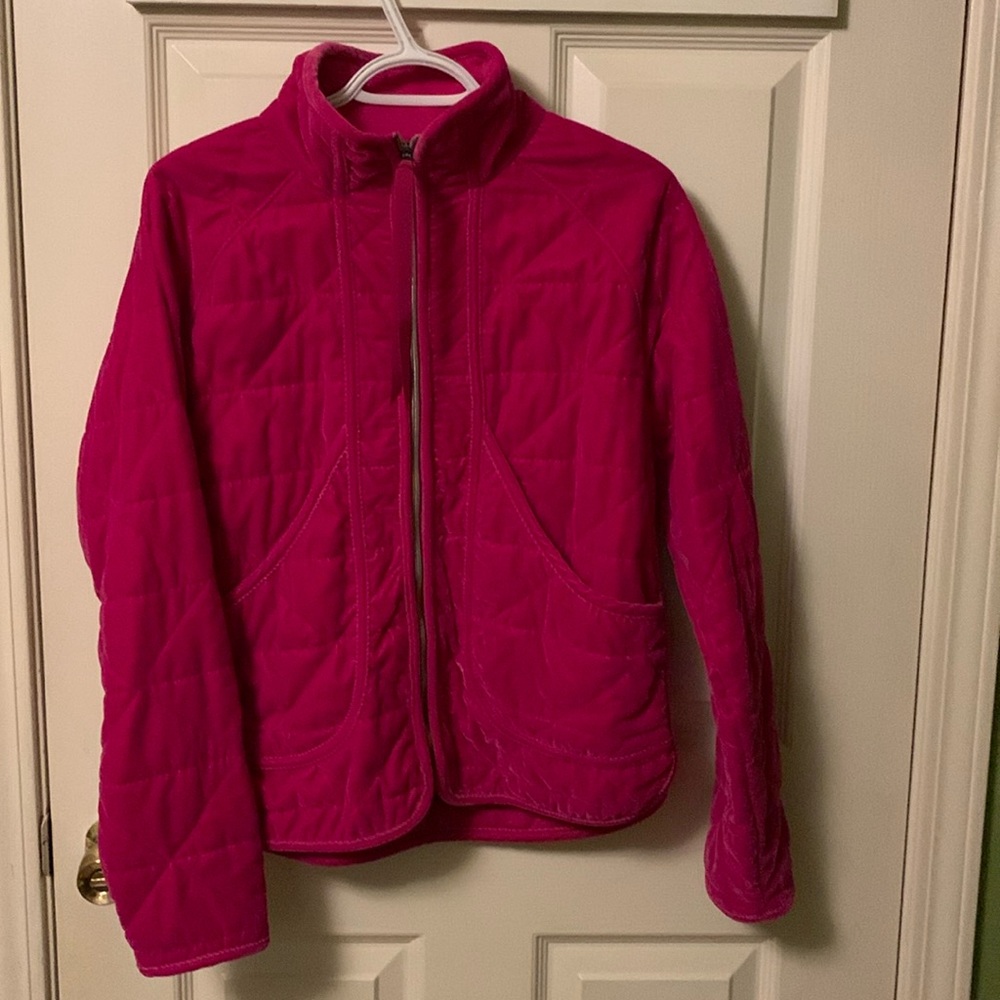 Calia by Carrie Underwood Pink Velvety Quilted Jacket
